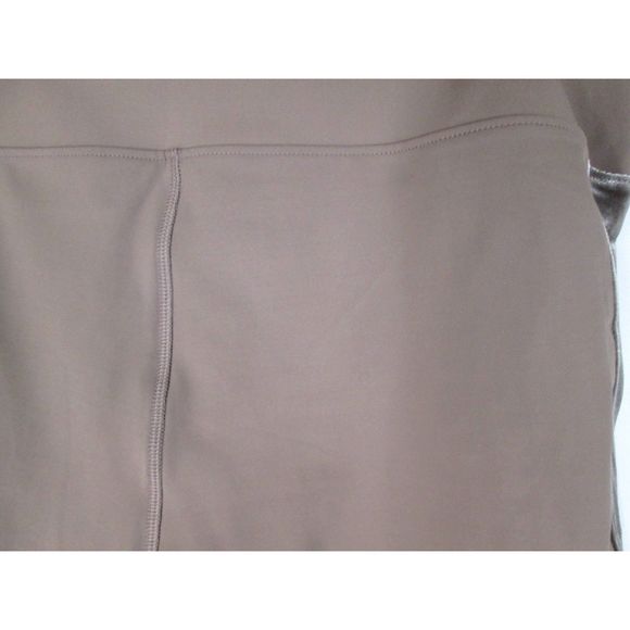 All Worthy Skinny Leggings 1X Taupe Velour Detail Polyester/Spandex Blend (B17) - Picture 4 of 11